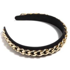 Black & Gold Chain Headband